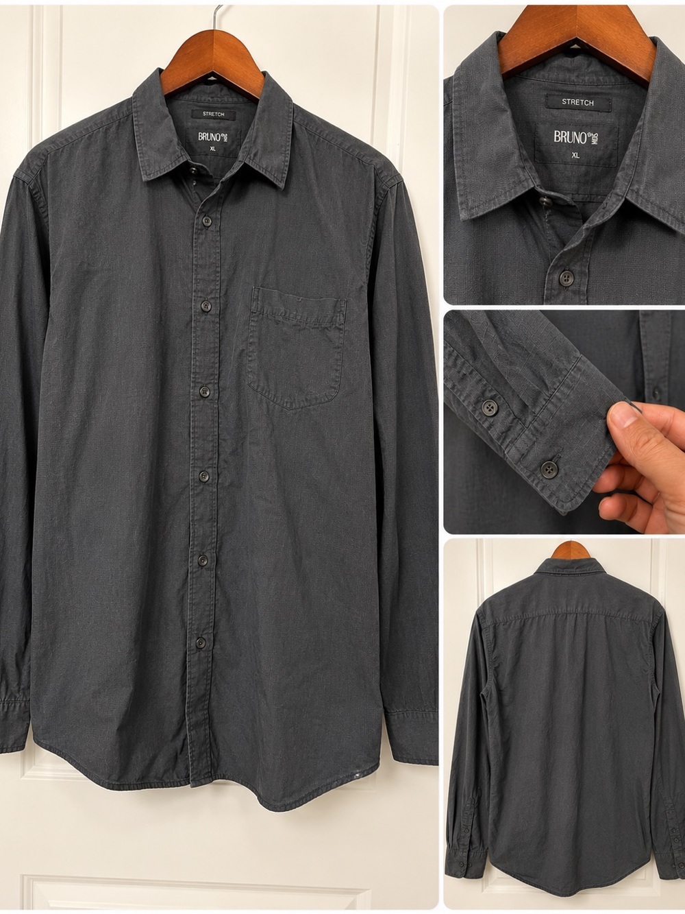 Bruno NYC Men’s Stretch Button-Down Shirt